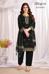 Aaysha By Banwery Malai Crape Embroidery Work Kurti With Bottom